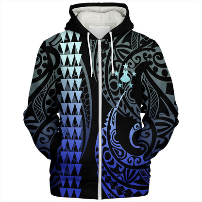 Austral Islands Sherpa Hoodie Kakau Style