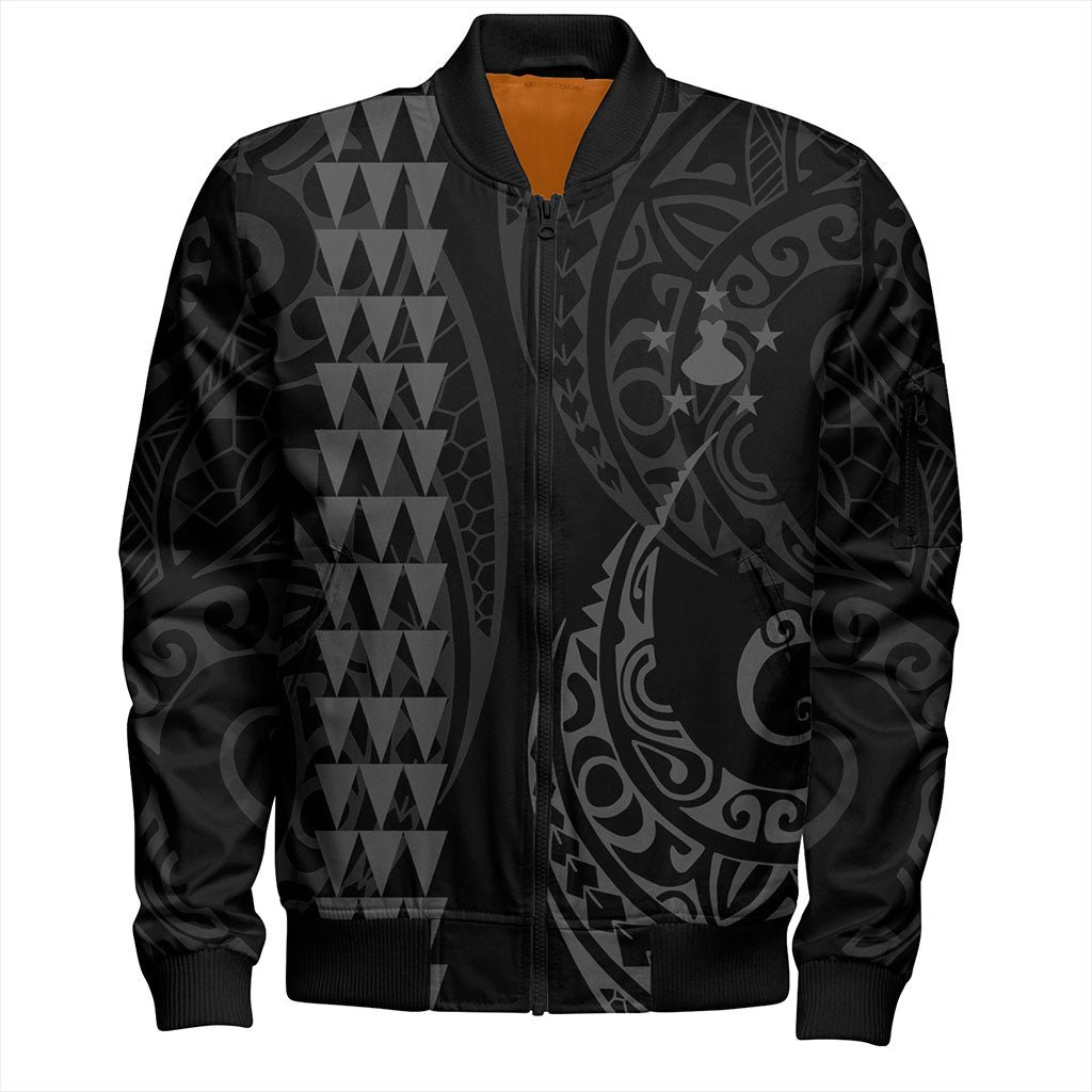 Austral Islands Bomber Jacket Kakau Style