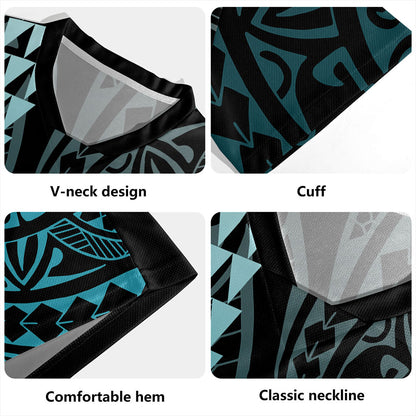 Austral Islands Rugby Jersey Kakau Style Ver.1