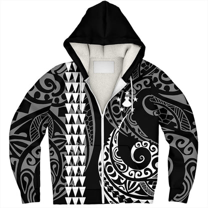 Austral Islands Sherpa Hoodie Kakau Style Ver.1