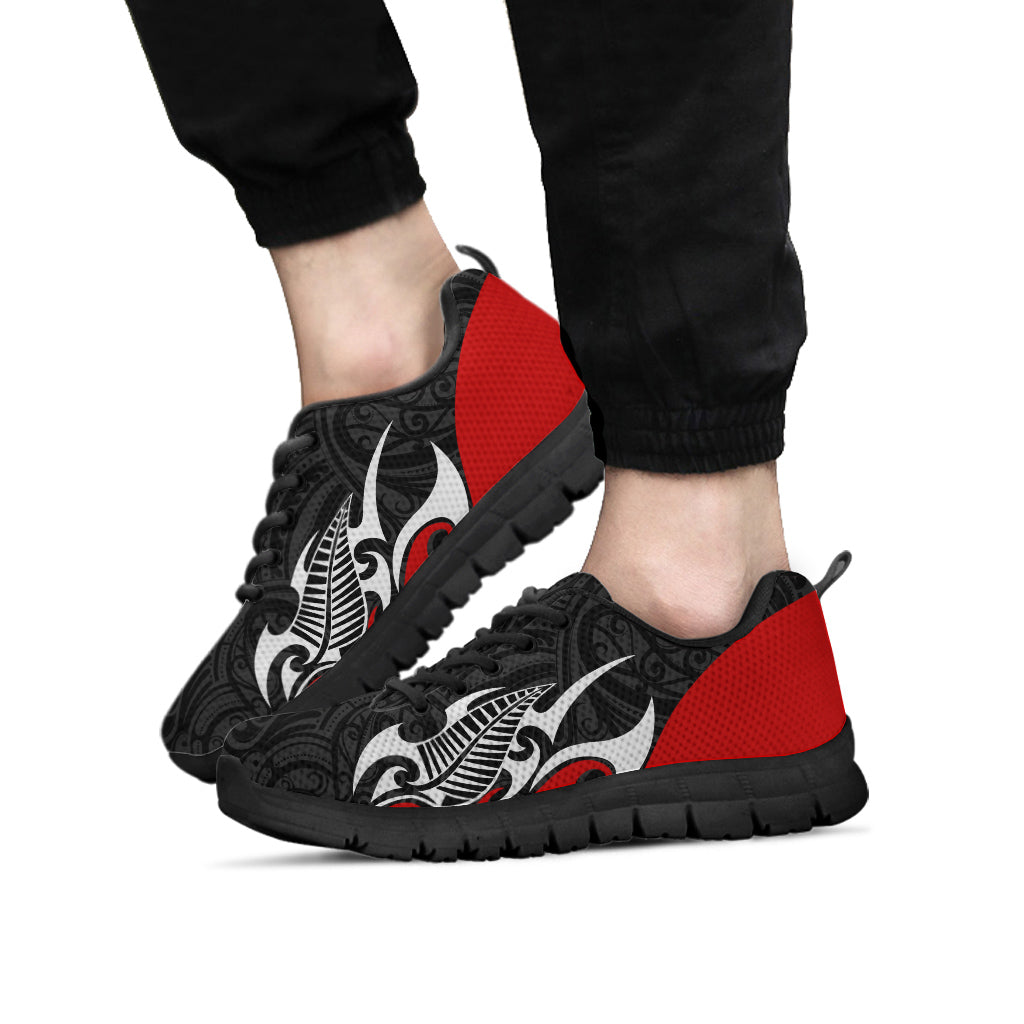 New Zealand Sneakers - Aotearoa Silver Fern Maori