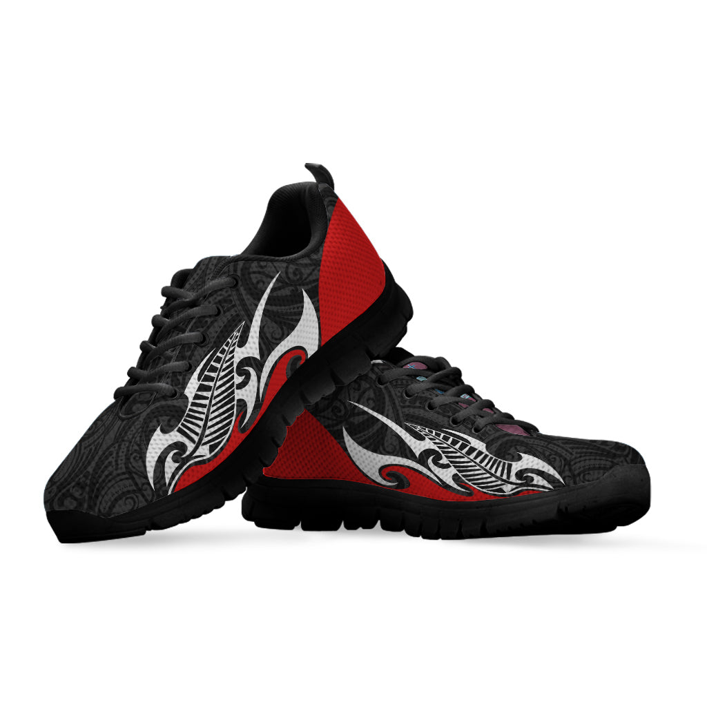 New Zealand Sneakers - Aotearoa Silver Fern Maori