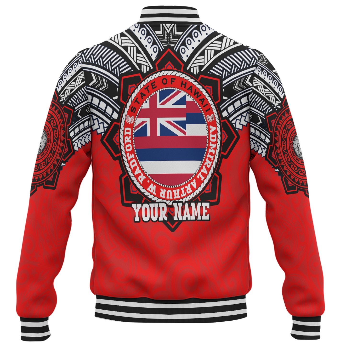 Hawaii Baseball Jacket Custom Radford High School Home Of The RamPage Tribal Style