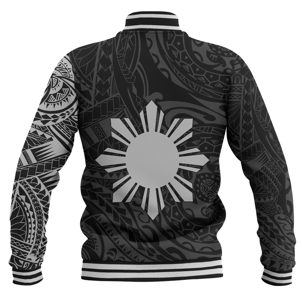 Philippines Filipinos Polynesian Tattoo Style Baseball Jacket