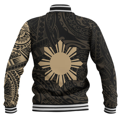 Philippines Filipinos Polynesian Tattoo Style Baseball Jacket