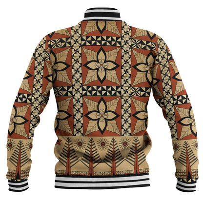 Tonga Baseball Jacket Tapa Motif