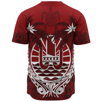 Tahiti Baseball Shirt Polynesian Coconut