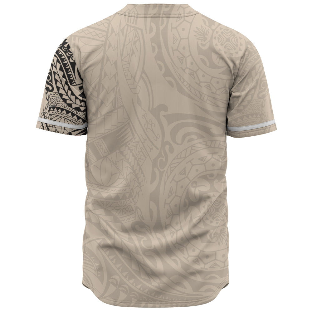 Polynesian Baseball Shirt Polynesian Tattoo Style Version 2.0 Nude