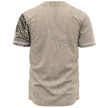 Polynesian Baseball Shirt Polynesian Tattoo Style Version 2.0 Nude
