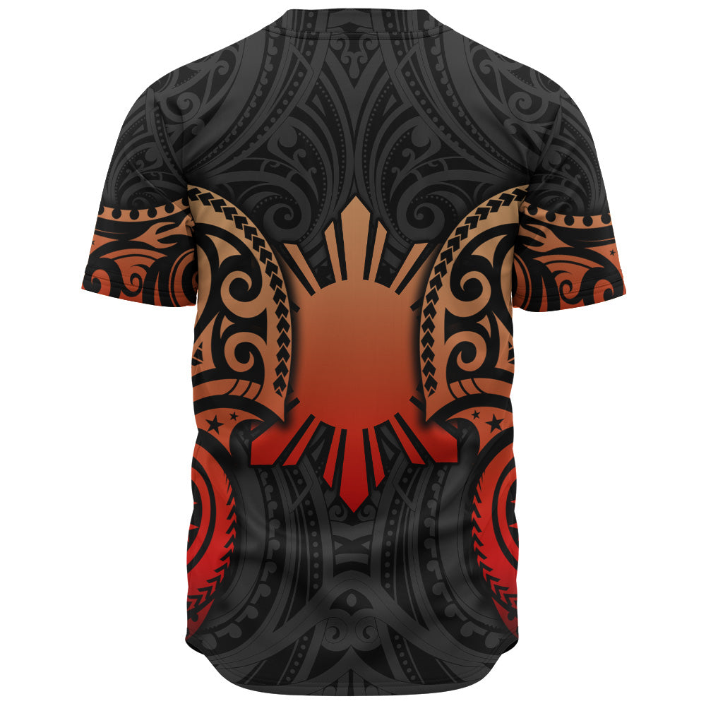 Philippines Filipinos Baseball Shirt Custom Personalised Spirit Red Version