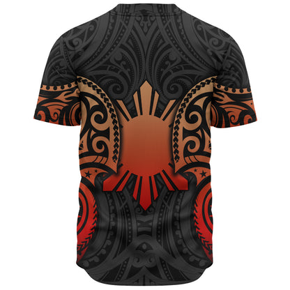 Philippines Filipinos Baseball Shirt Custom Personalised Spirit Red Version