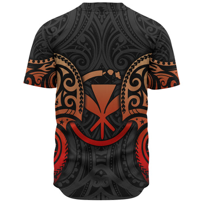 Hawaii Baseball Shirt Custom Personalised Spirit Red Version
