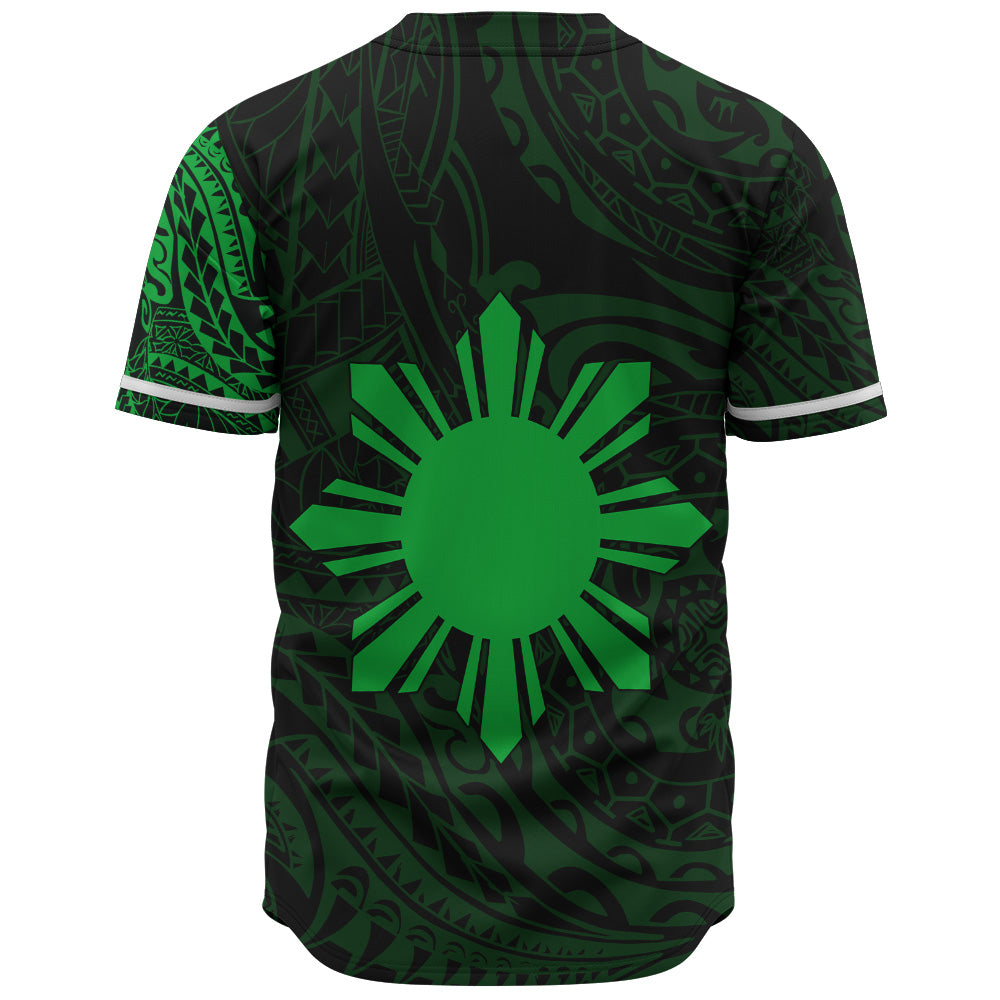 Philippines Filipinos Polynesian Tattoo Style Baseball Shirt