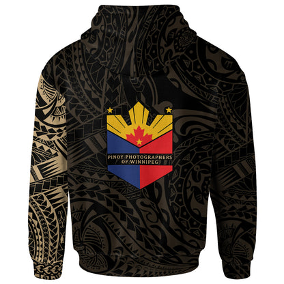 Philippine Flag Logo Polynesian Tattoo Style Hoodie