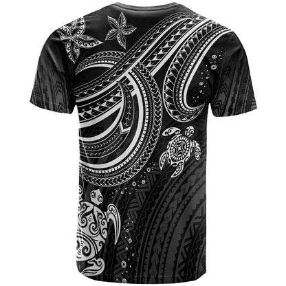 Polynesian Custom Personalised T-shirt - White Turtle