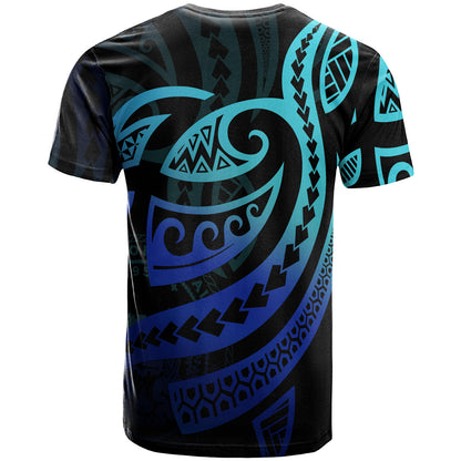 (Na Mele) T-Shirt - Turtle Tattoo Style Ocean