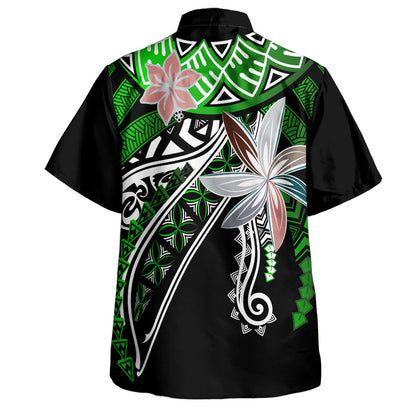 Guam Hawaiian Shirt Flag And American Half Concept Brush Style
