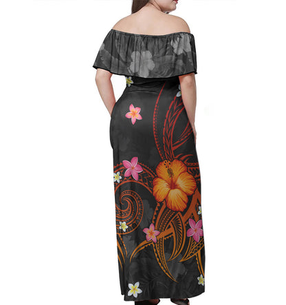 Philippines Filipinos Custom Personalised Woman Off Shoulder Long Dress Legend of Philippines