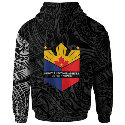 Philippine Flag Logo Polynesian Tattoo Style Hoodie