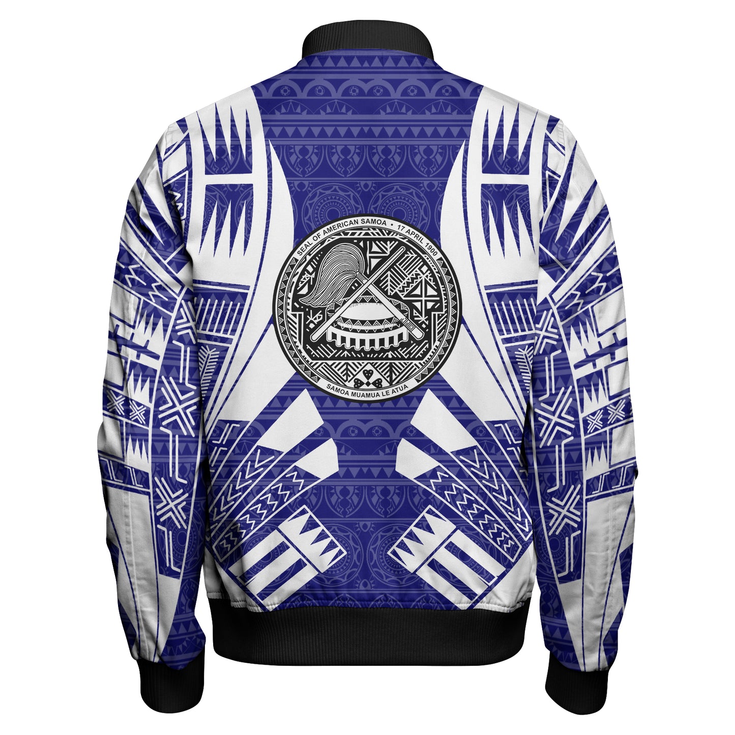 American Samoa Bomber Jackets - Polynesian Tattoo Flag