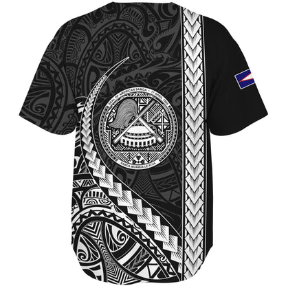 American Samoa Baseball Shirt Samoa Tribal Polynesian Coat Of Arms