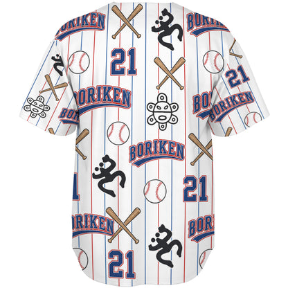 Puerto Rico Baseball Shirt Boriken Taino Diamond Pride