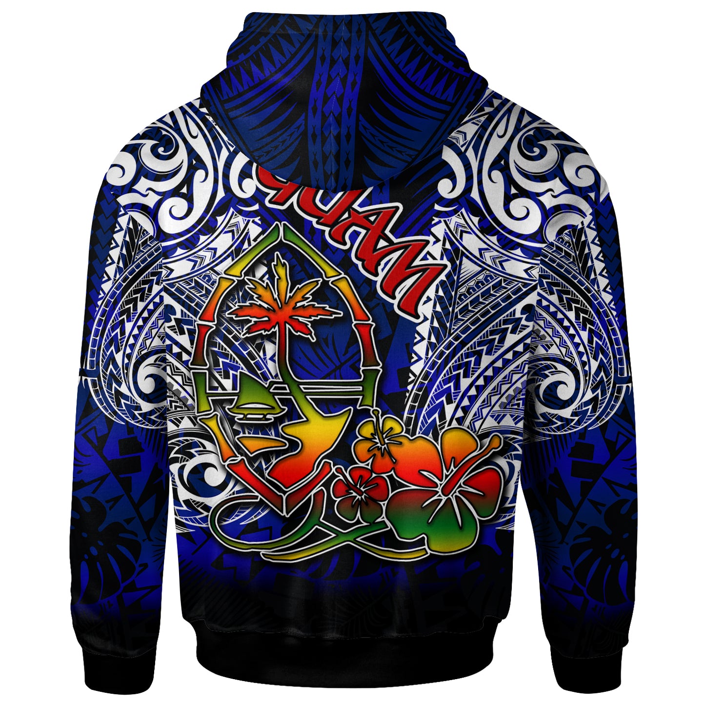 Guam Hoodie - Custom Guam Independence Day With Polynesian Tattoo Patterns