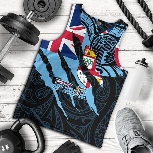 Fiji Tank Top Custom Fiji In My Heart Polynesian Style