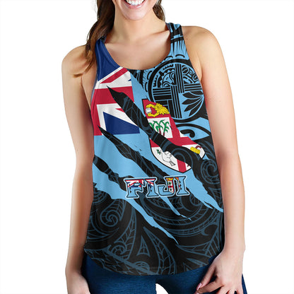 Fiji Women Tank Custom Fiji In My Heart Polynesian Style
