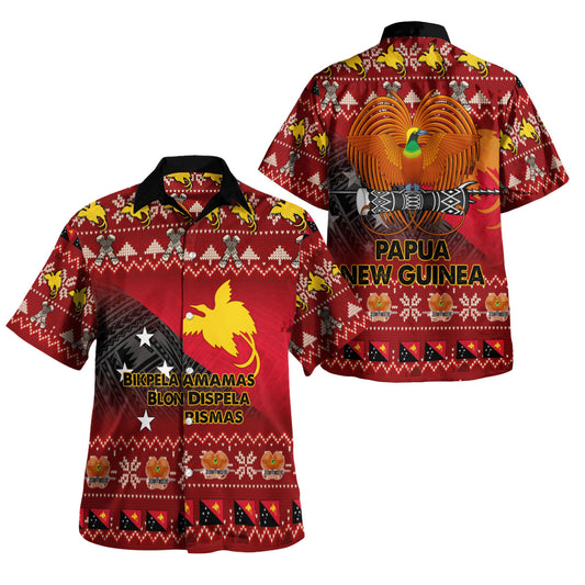 Papua New Guinea Hawaiian Shirt - PNG Merry Christmas Hawaiian Shirt