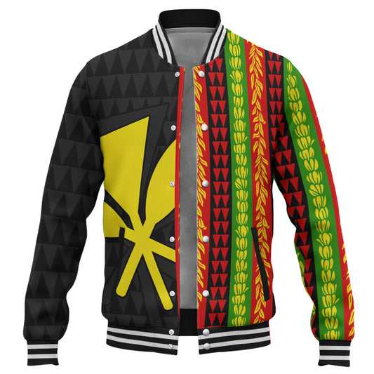 Hawaii Baseball Jacket Flag Tribal Stripe Island Pride Style