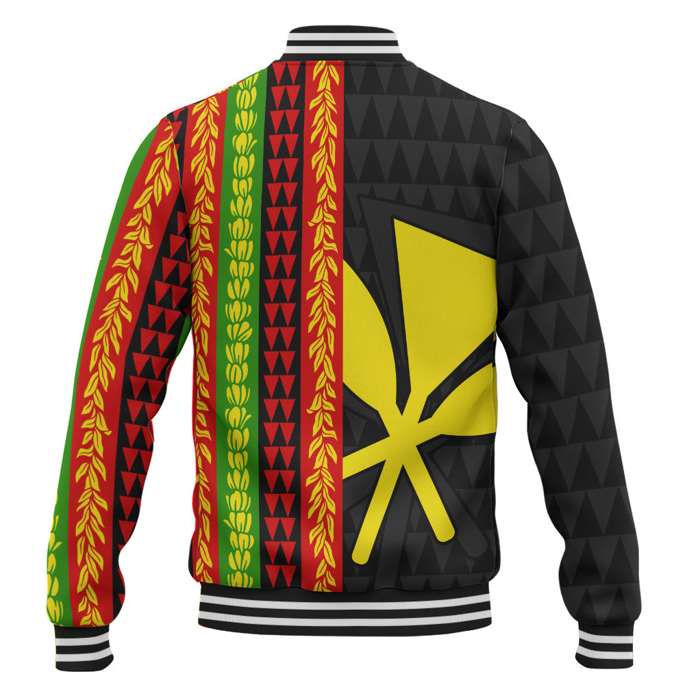 Hawaii Baseball Jacket Flag Tribal Stripe Island Pride Style