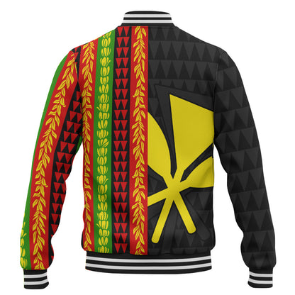 Hawaii Baseball Jacket Flag Tribal Stripe Island Pride Style