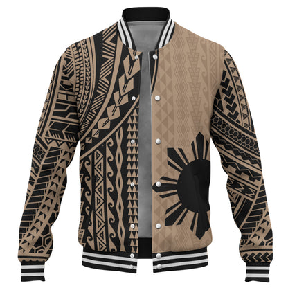 Philippines Filipinos Baseball Jacket Polynesian Tattoo