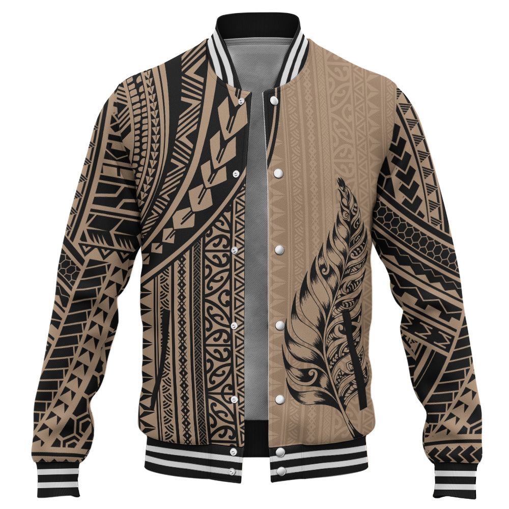 New Zealand Baseball Jacket Polynesian Tattoo