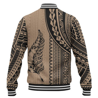 New Zealand Baseball Jacket Polynesian Tattoo