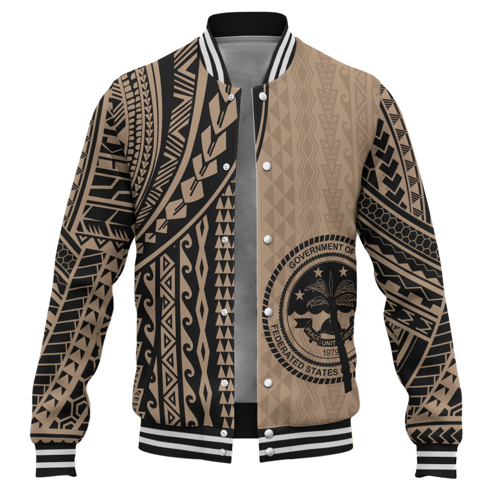 Federated States Of Micronesia Baseball Jacket Polynesian Tattoo