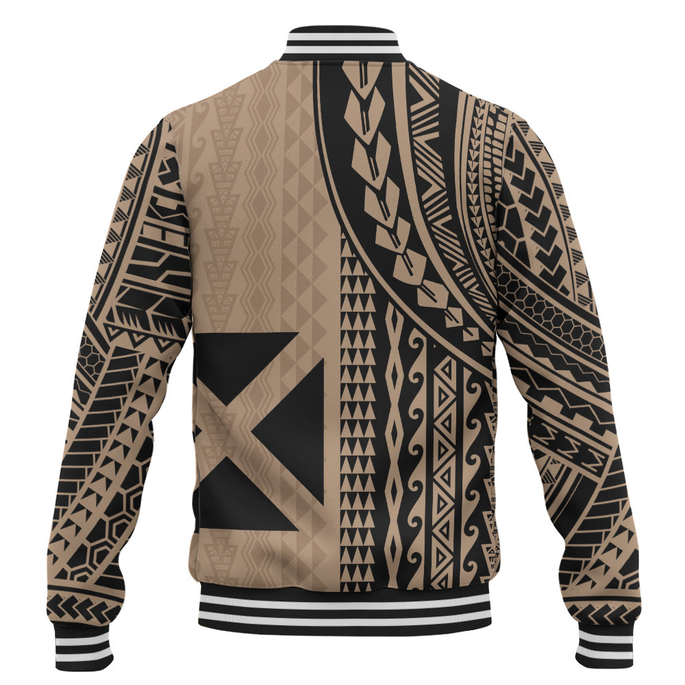 Wallis And Futuna Baseball Jacket Polynesian Tattoo