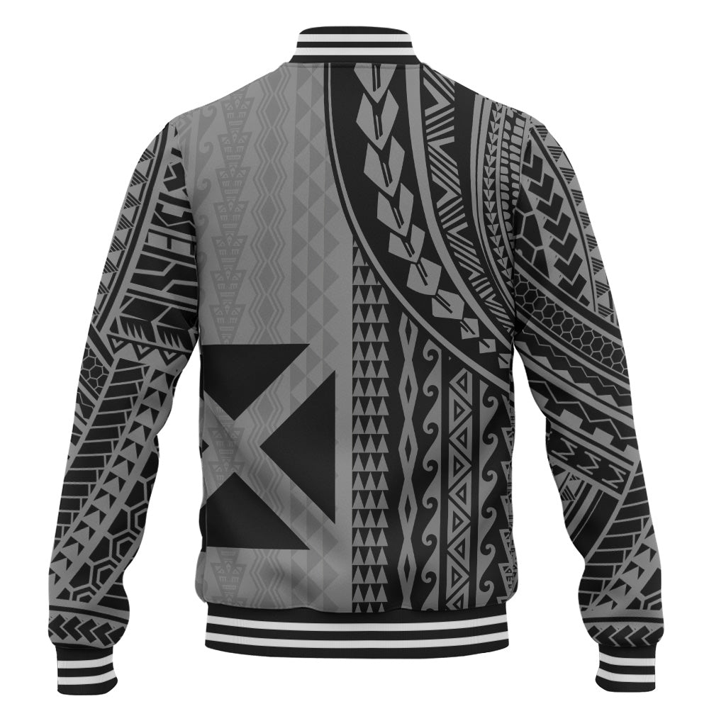 Wallis And Futuna Baseball Jacket Polynesian Tattoo