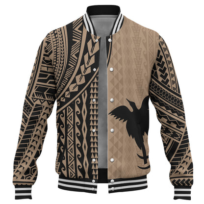 Papua New Guinea Baseball Jacket Polynesian Tattoo