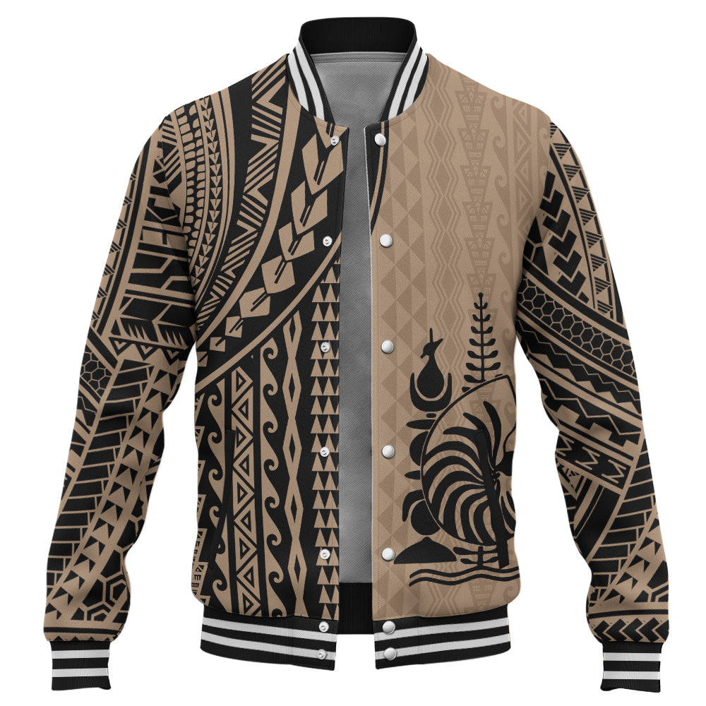 New Caledonia Baseball Jacket Polynesian Tattoo