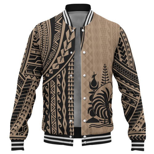 New Caledonia Baseball Jacket Polynesian Tattoo