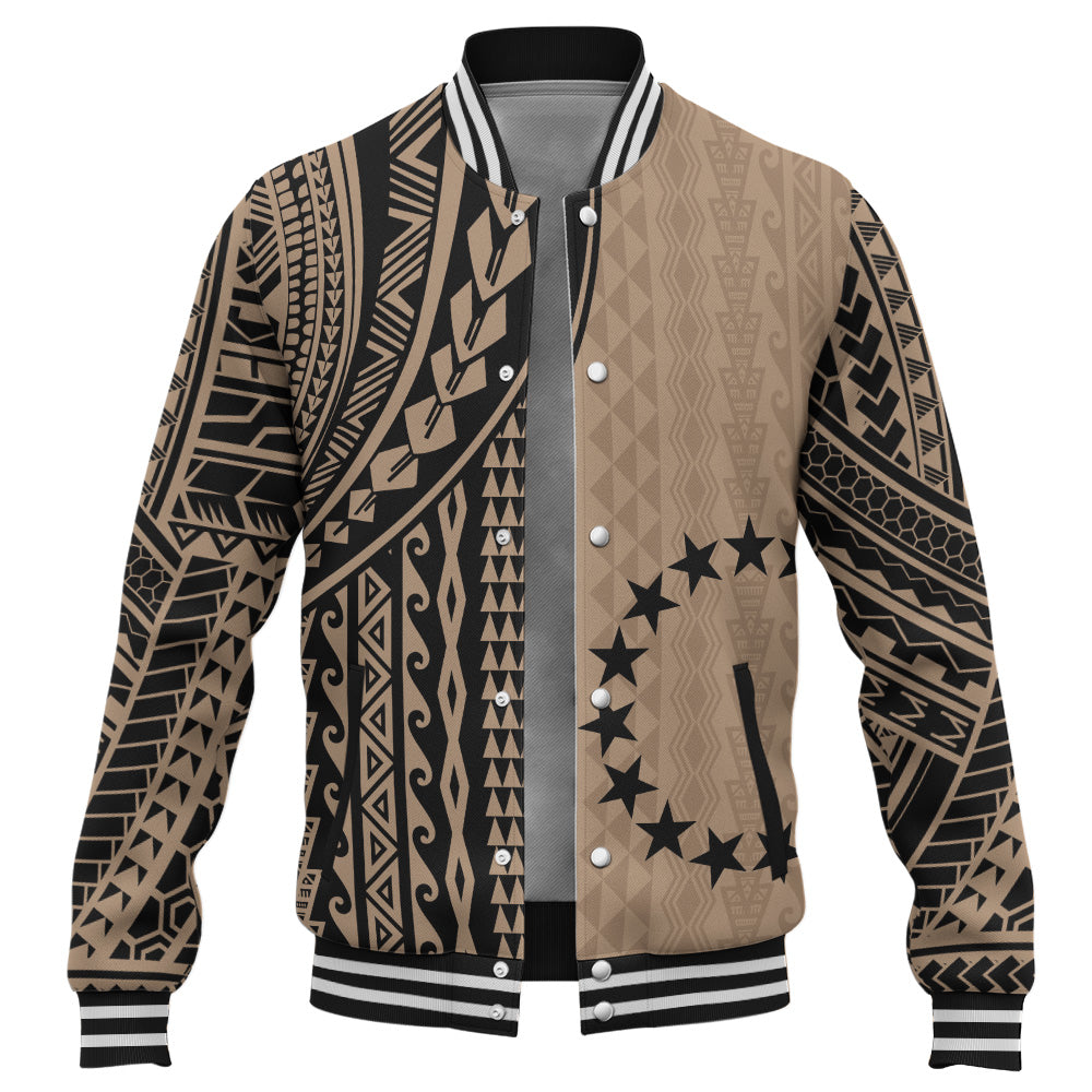 Cook Islands Baseball Jacket Polynesian Tattoo