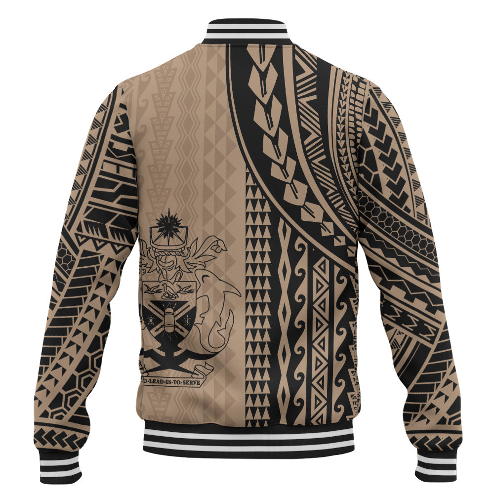 Solomon Islands Baseball Jacket Polynesian Tattoo