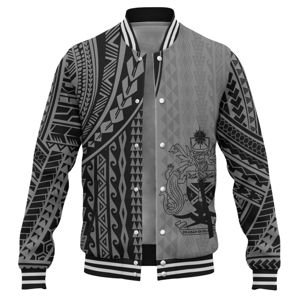 Solomon Islands Baseball Jacket Polynesian Tattoo