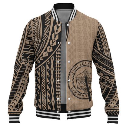 Palau Baseball Jacket Polynesian Tattoo