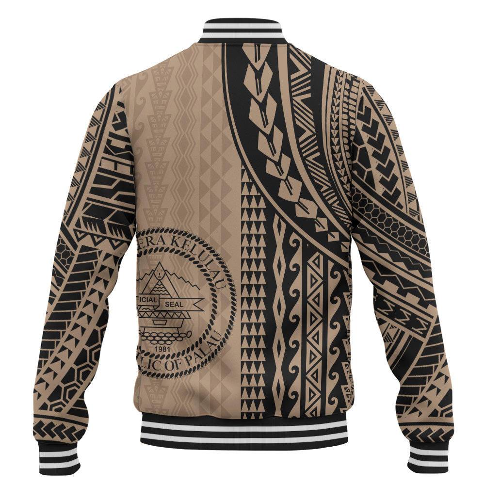 Palau Baseball Jacket Polynesian Tattoo
