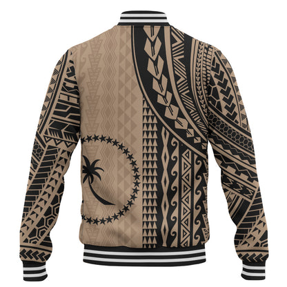 Chuuk State Baseball Jacket Polynesian Tattoo