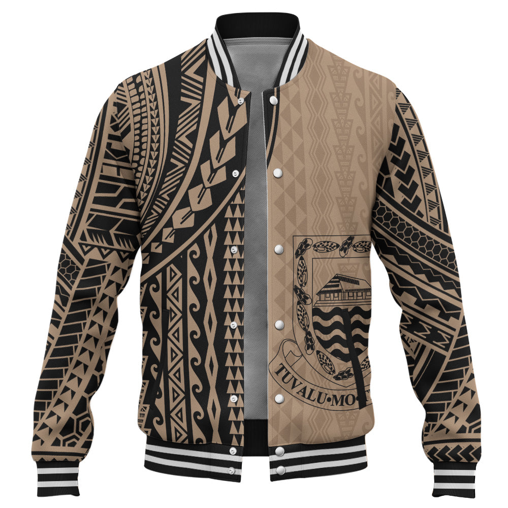 Tuvalu Baseball Jacket Polynesian Tattoo