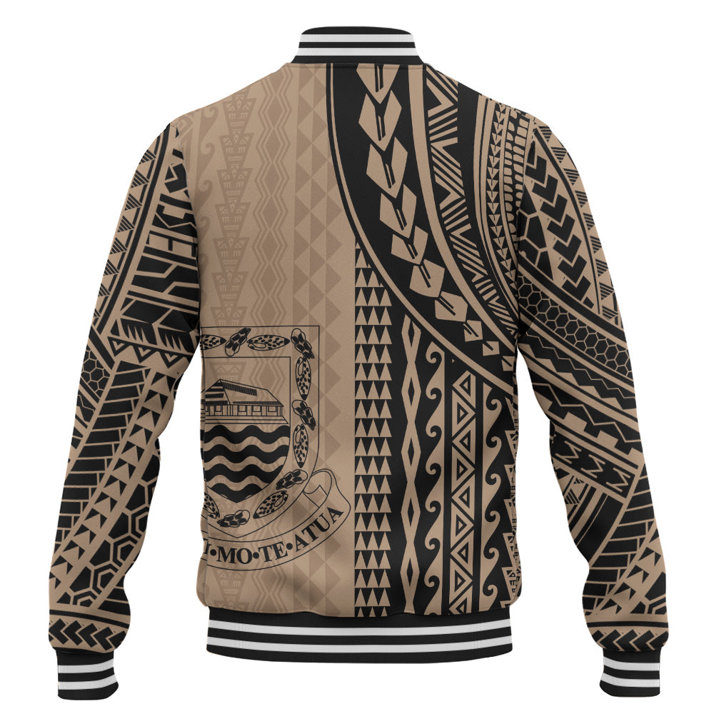 Tuvalu Baseball Jacket Polynesian Tattoo